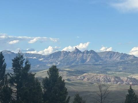 The Ramsorn View from the Outlaw Cabin Views from Arcady Ridge Ranch