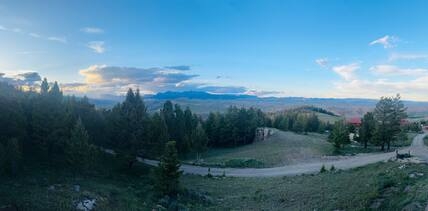 Front Porch Sitting at the Outlaw Cabin Views from Arcady Ridge Ranch